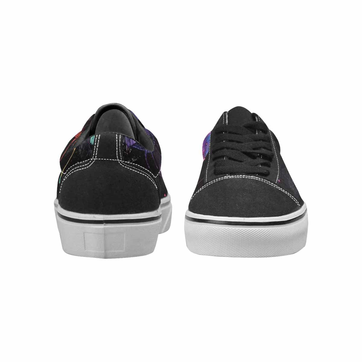 WOMEN'S Rainbow Drip Mushrooms Lace-Up Canvas Y2K Custom Shoes