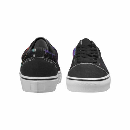 WOMEN'S Rainbow Drip Mushrooms Lace-Up Canvas Y2K Custom Shoes