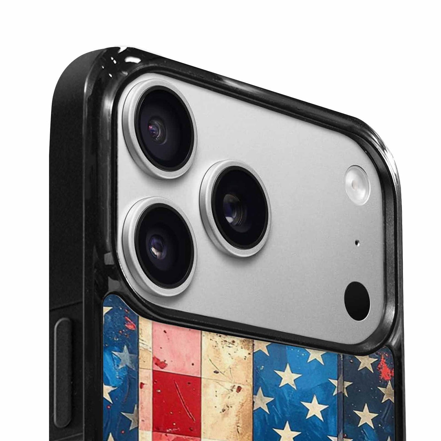 iPhone 17 Pro Case — Small American Flag Stars And Galaxy, Custom Designed Case Cover