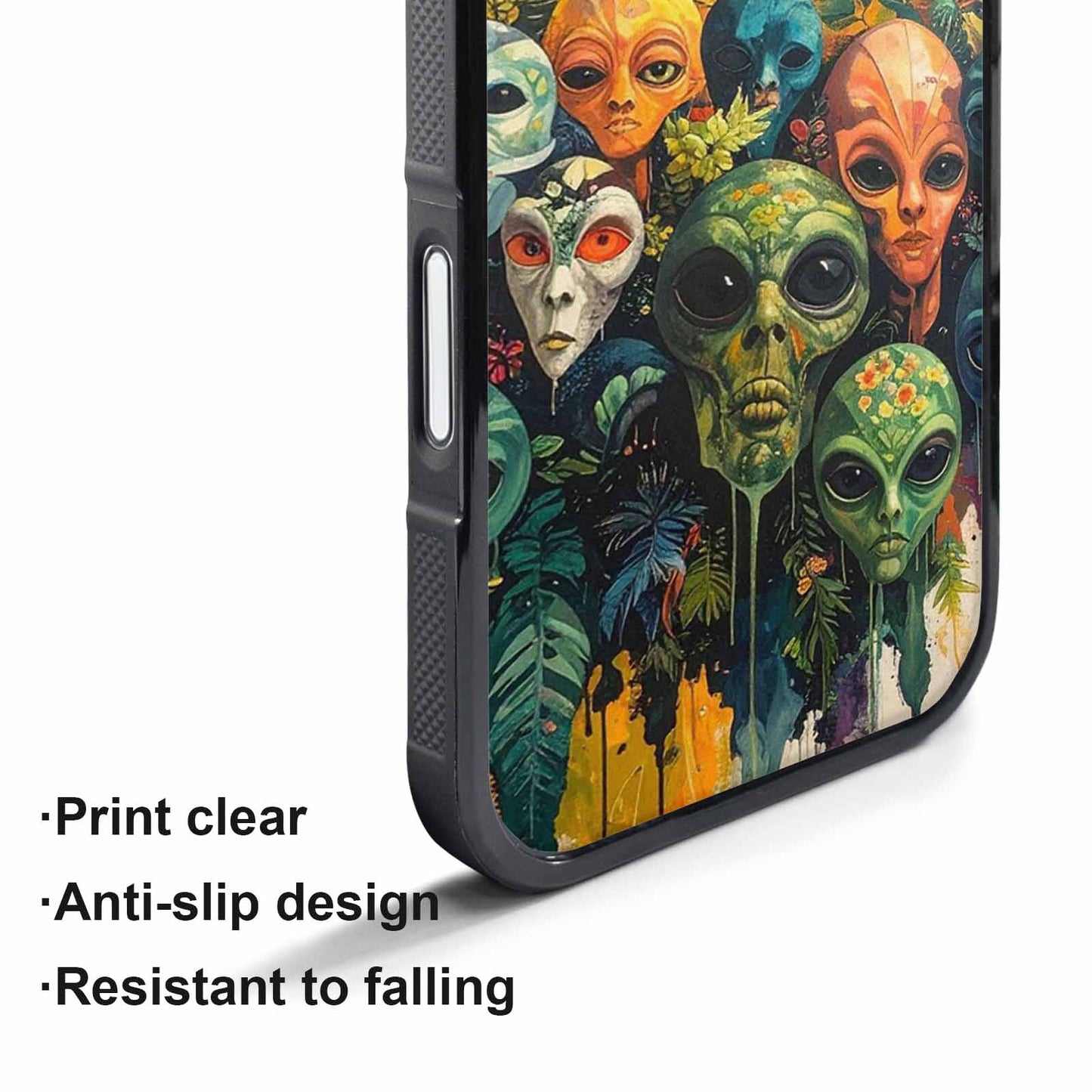 iPhone 17 Pro Case — Aliens Pattern Hundreds Of Sma Alien, Personalized Phone Case