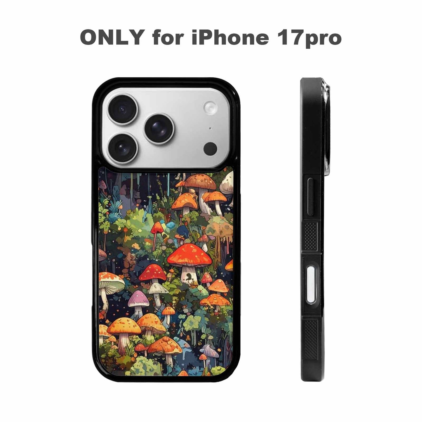 iPhone 17 Pro Case — Mushrooms Camomushrooms Patter Big Camo, Custom Print Case Cover