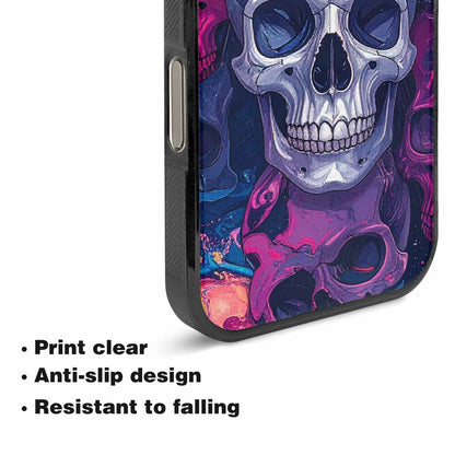 iPhone 16 Pro Max Case — Marble Skull Custom Personalized Phone Cover, Original Design Phone Case