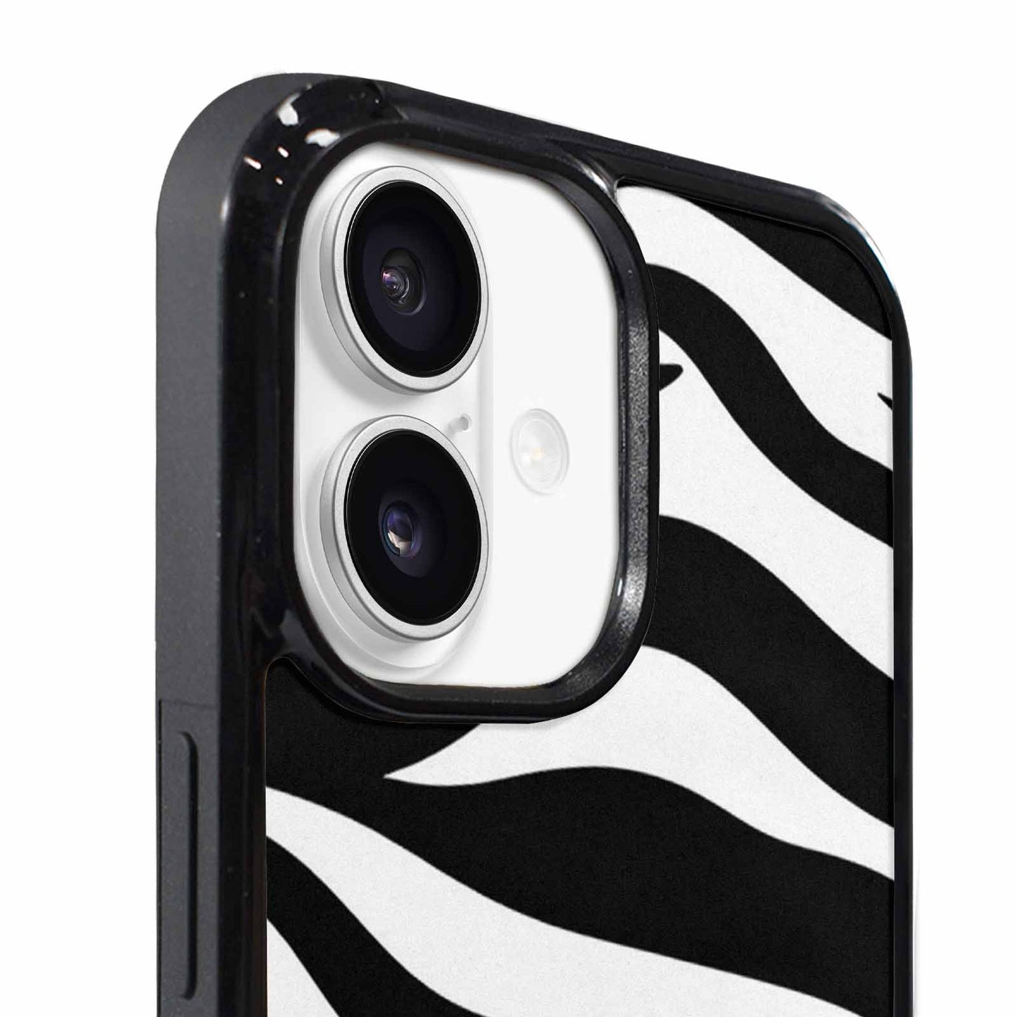 iPhone 17 Case — Zebra Print Black White Custom Animal, Customized Protective Case