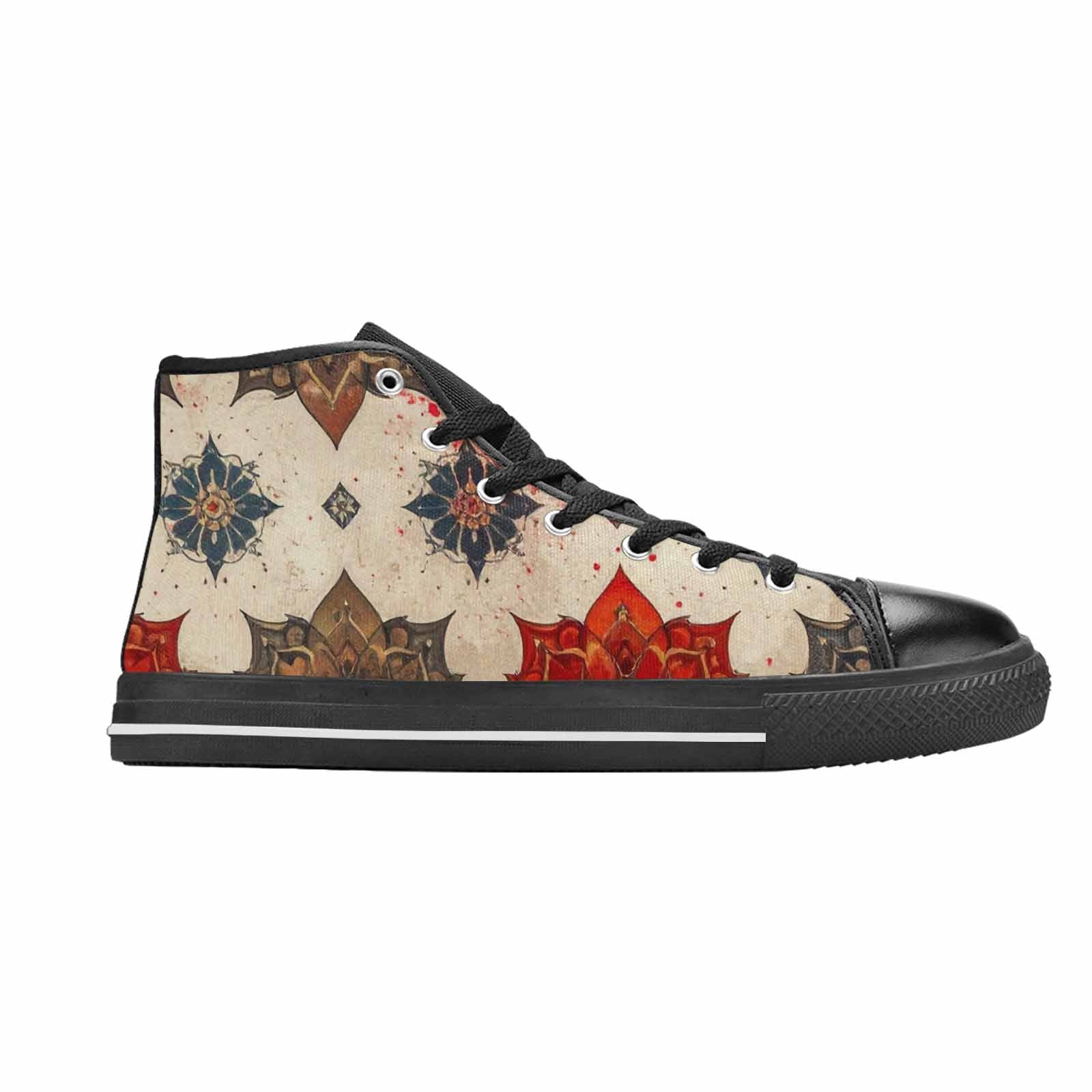 MEN'S Mandala High Top Canvas Dark Academia Custom Sneakers