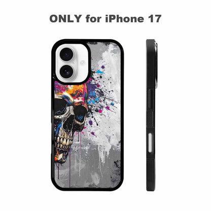 iPhone 17 Case — Skull Dark Art Gothic Print Gothic, Custom Printed Phone Case