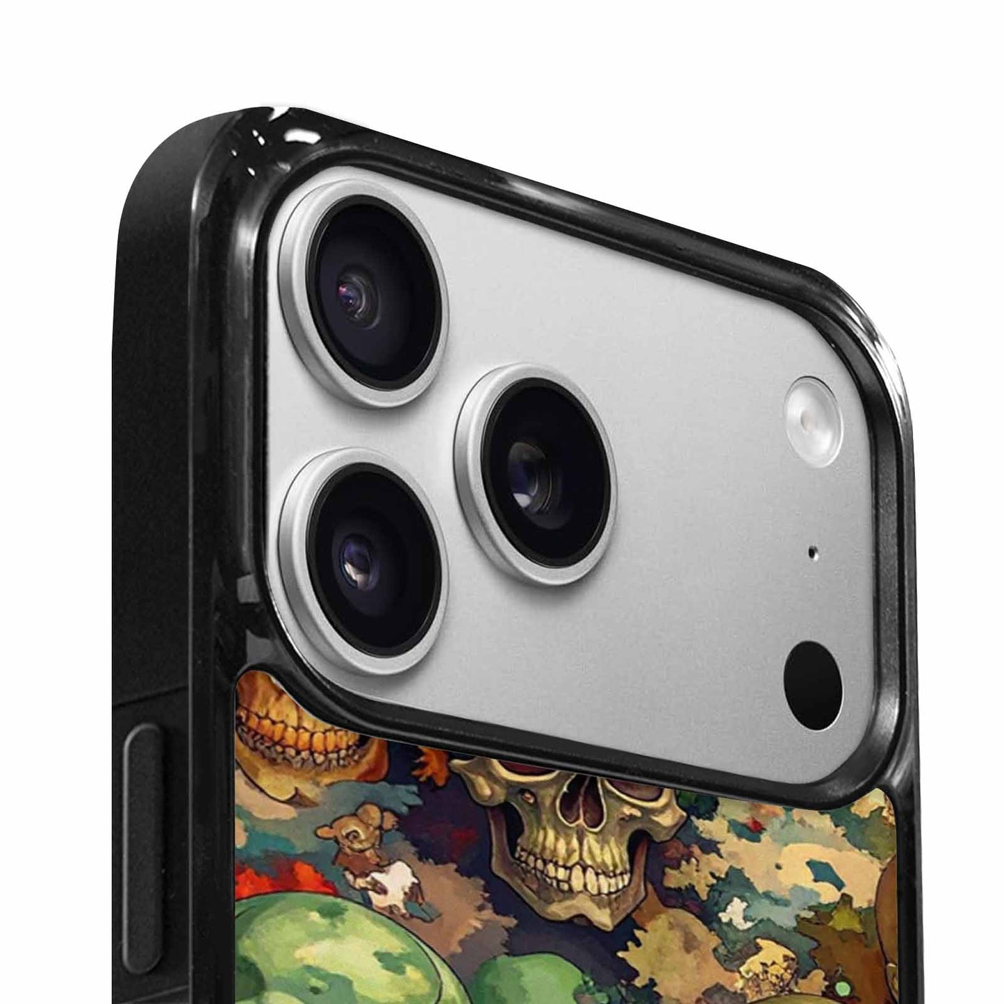 iPhone 17 Pro Case — Skulls Camoskulls Pattern Hu E4c Gothic, Custom Printed Phone Case