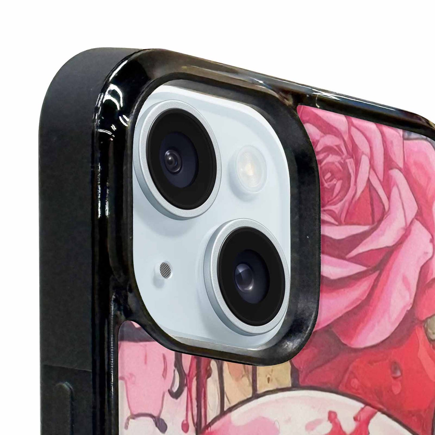 iPhone 15 Plus Case — Skulls And Roses Skulls And Roses, Custom Printed Phone Case