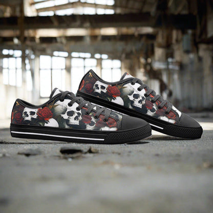 Cyberpunk Red Gold Custom Bold Art - Freaky Shoes | Custom Art Sneakers