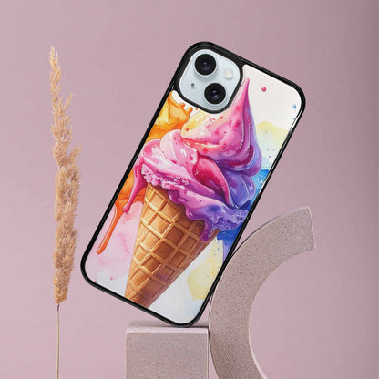 iPhone 15 Plus Case — Melting Icecream Collage Custom Personalized Phone, Personalized Phone Case