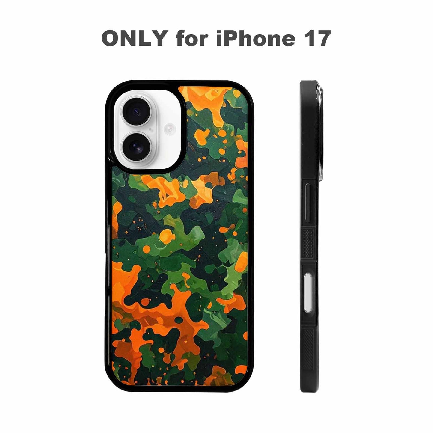 iPhone 17 Case — Small Military Camouflage Blotch Camo, Original Design Phone Case