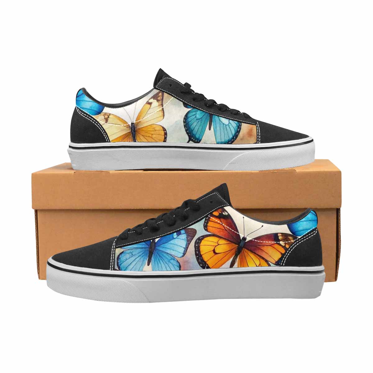 MEN'S Butterfly Wing Canvas Lace-Up Dreamcore Custom Sneakers