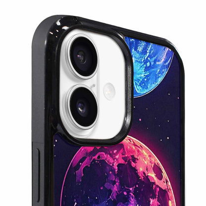 iPhone 17 Case — Neon Winter Moon Cartoon Cute, Custom Art Phone Cover
