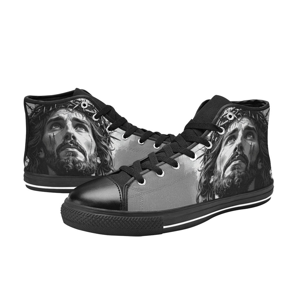WOMEN'S Jesus_Ht_05 High Top Canvas Vivid Custom Shoes