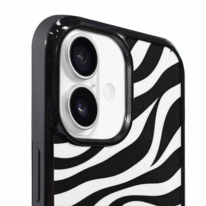 iPhone 17 Case — Zebra Print Black White Custom Animal, Customized Protective Case