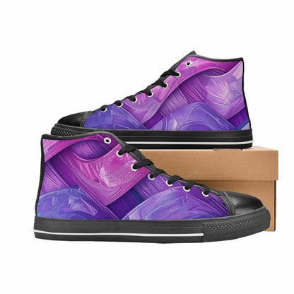 MEN'S Bisexual Flag Color High Top Canvas Vivid Shoes