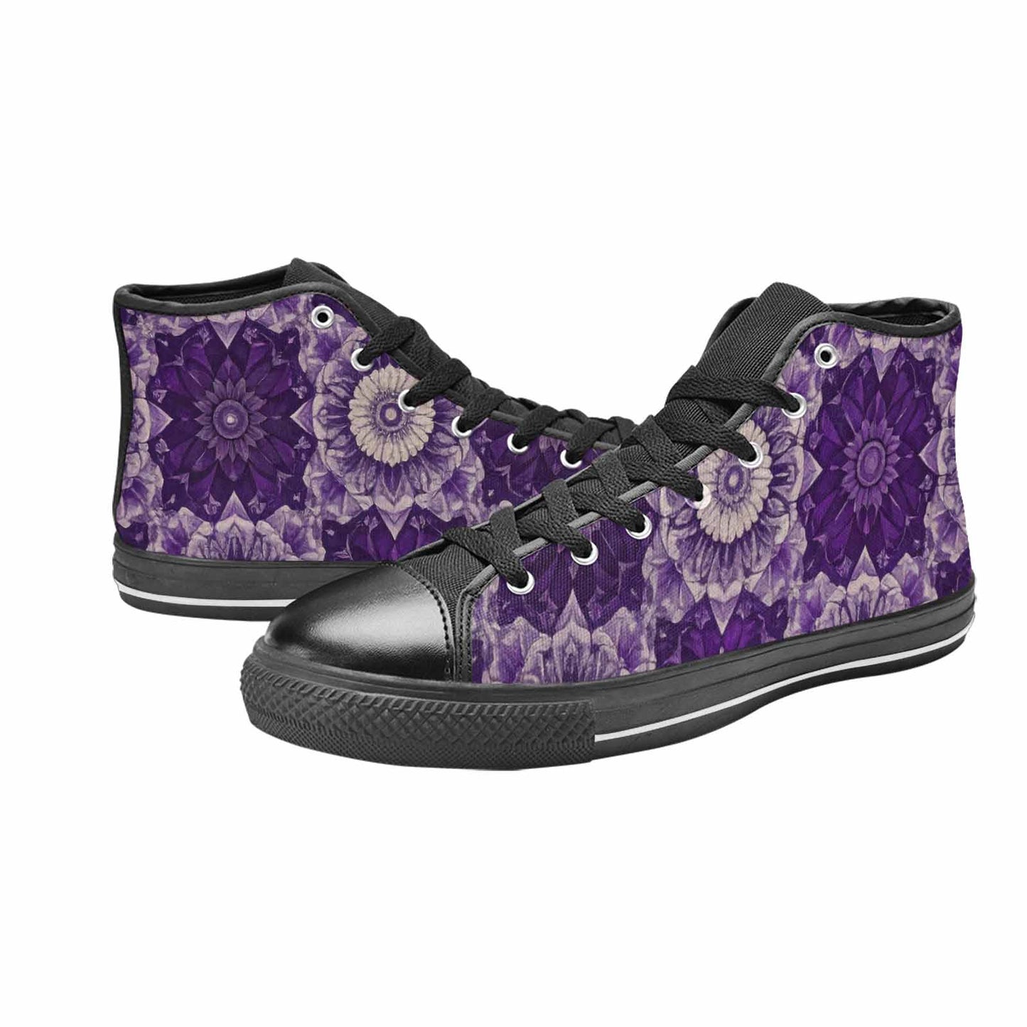 MEN'S Mandala High Top Canvas Vivid Custom Sneakers