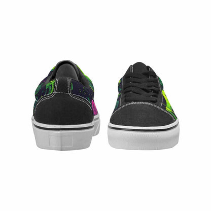 WOMEN'S More Overlapping Ontop Each Lace-Up Canvas Vibrant Chaos Sneakers