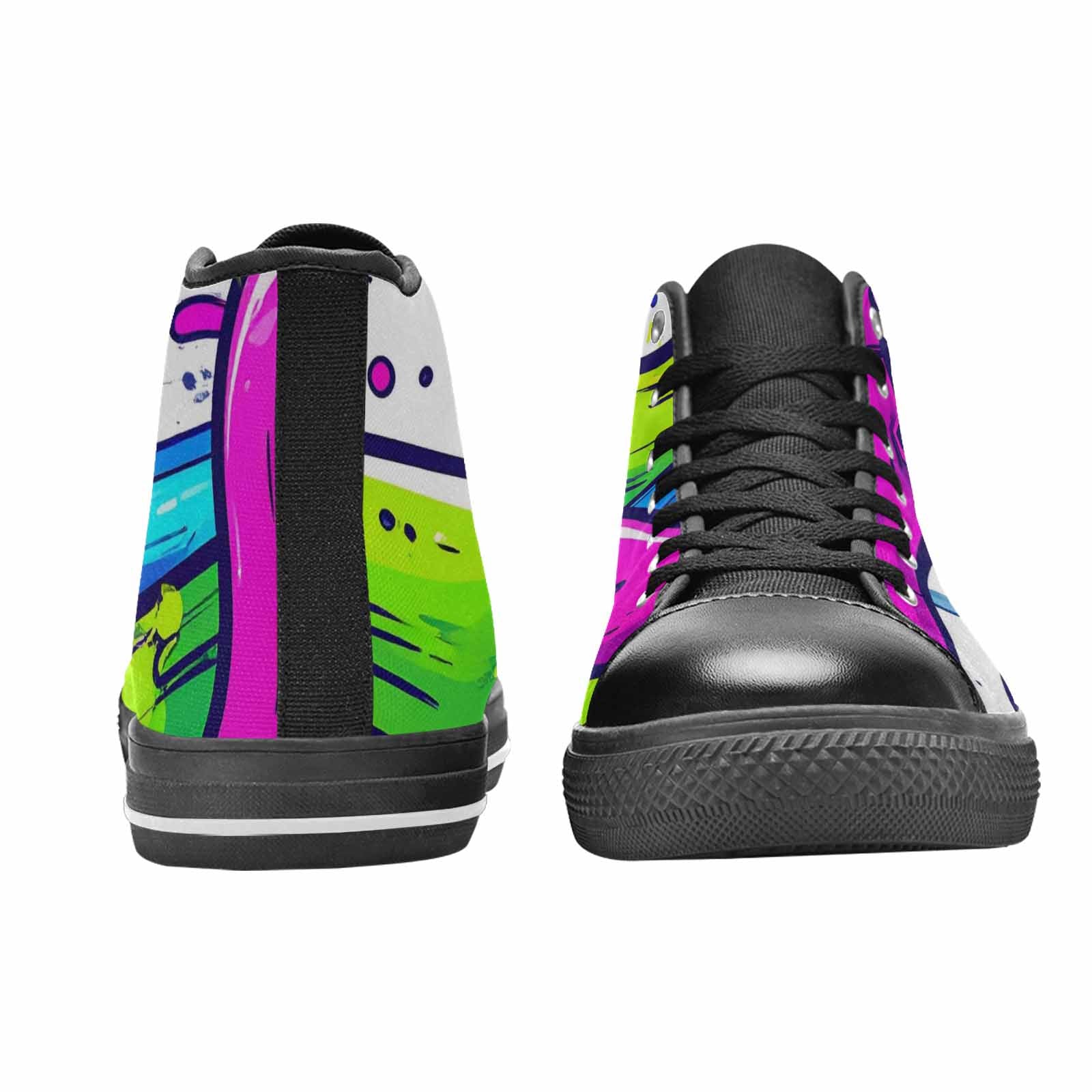 MEN'S Acid Wash Cartoon High Top Canvas Surreal Shoes