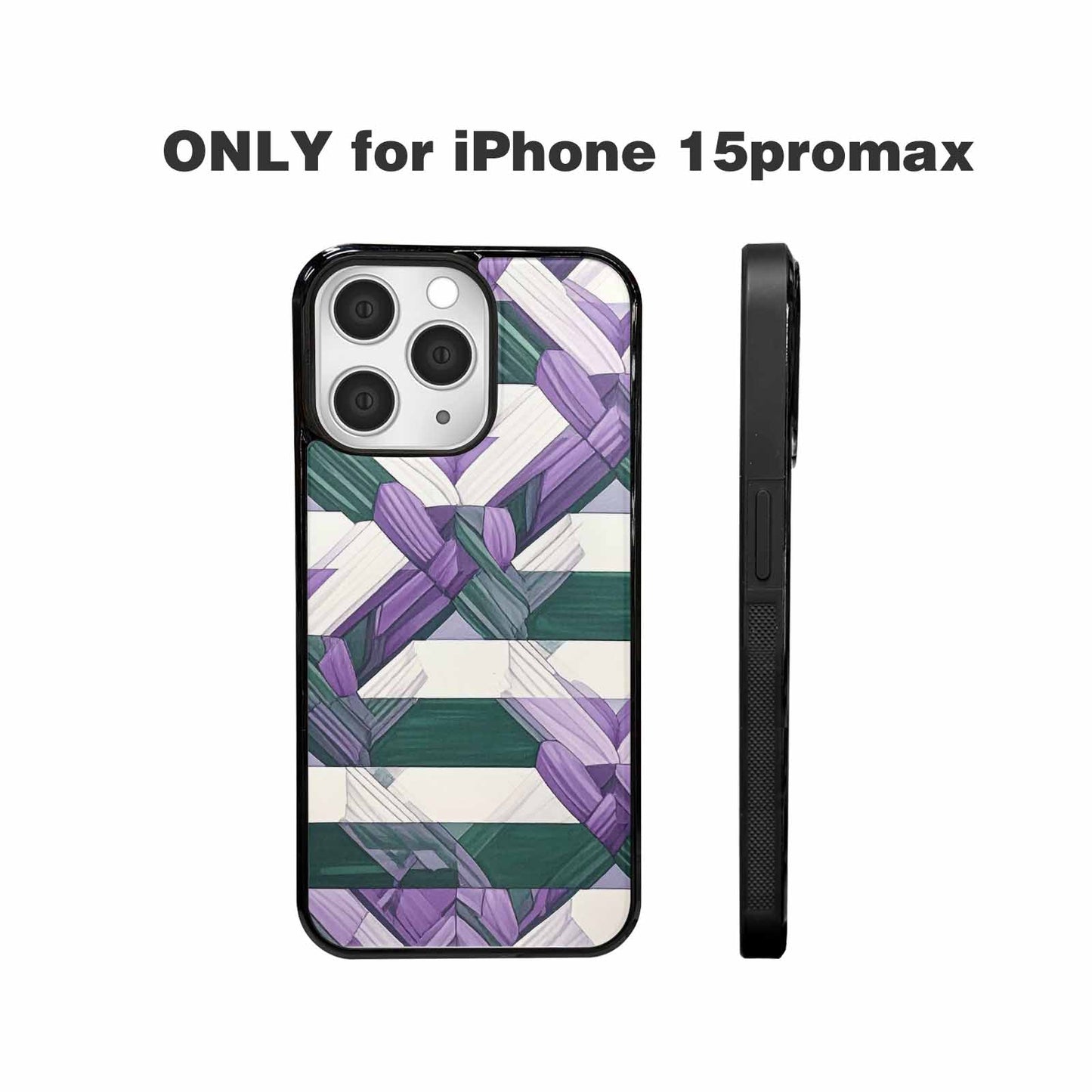 iPhone 15 Pro Max Case — Genderqueer Flag Color Theme Small Rainbow, Custom Art Phone Cover