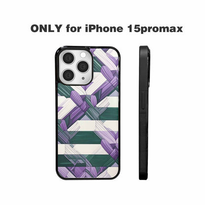 iPhone 15 Pro Max Case — Genderqueer Flag Color Theme Small Rainbow, Custom Art Phone Cover