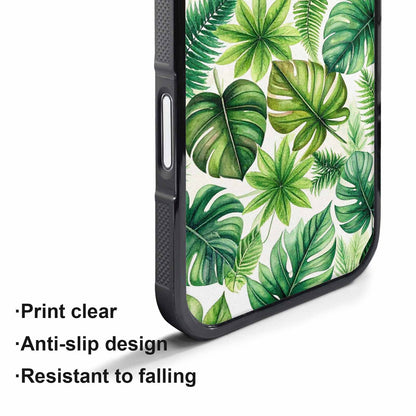 iPhone 17 Air Case — Small Seven Point Palmate Leaf Floral, Custom Printed Phone Case