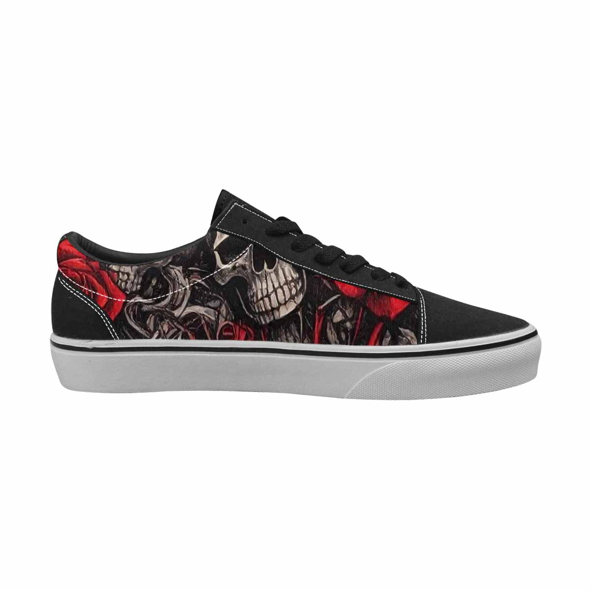 WOMEN'S Skull Roses Lace-Up Canvas Surreal Shoes