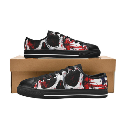 MEN'S Patriotic Splatter Canvas Dreamcore Custom Shoes