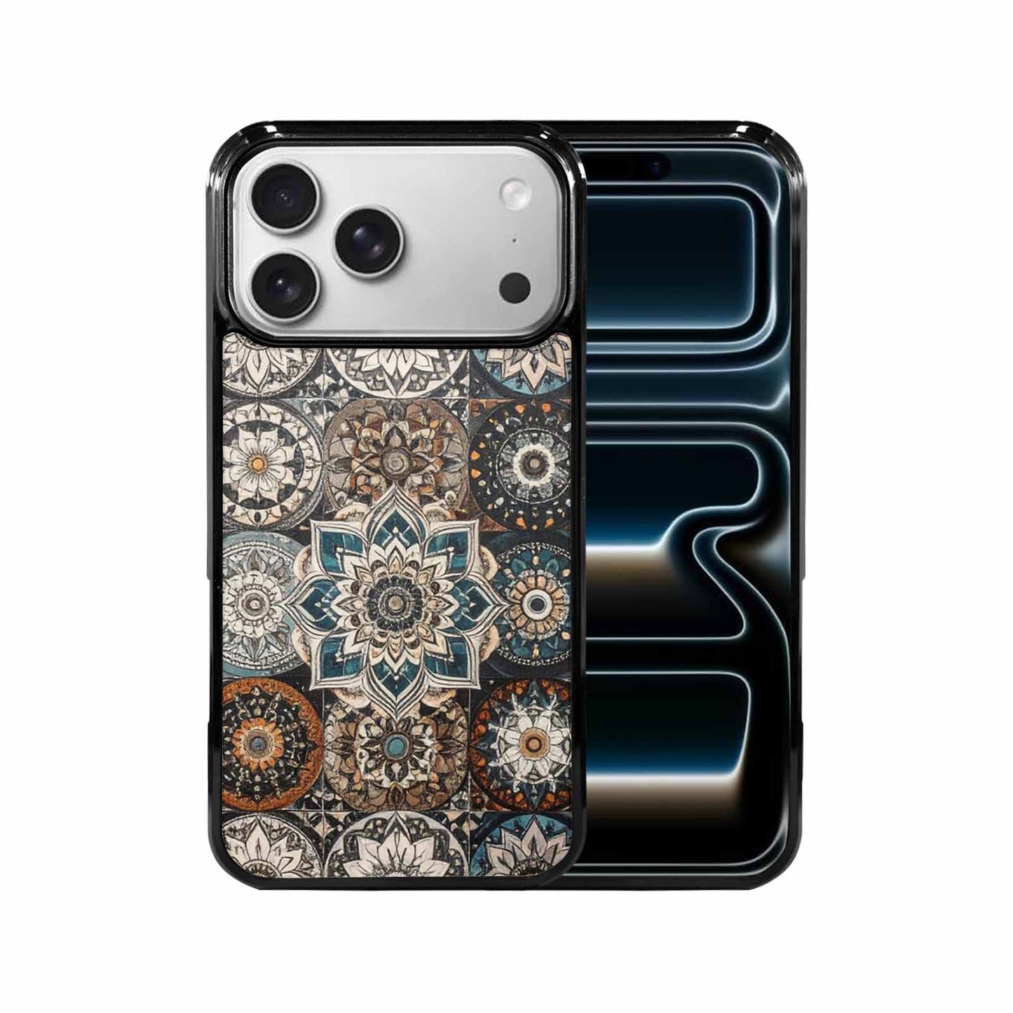 iPhone 17 Pro Max Case — Small Mandala Pattern, Randomly Floral, Custom Print Case Cover