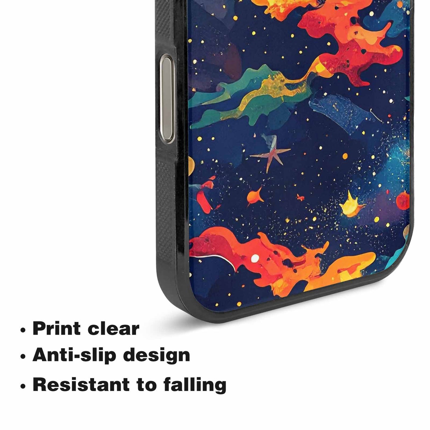 iPhone 16 Pro Max Case — Cosmic Camo Harmony, Unique Phone Case Design