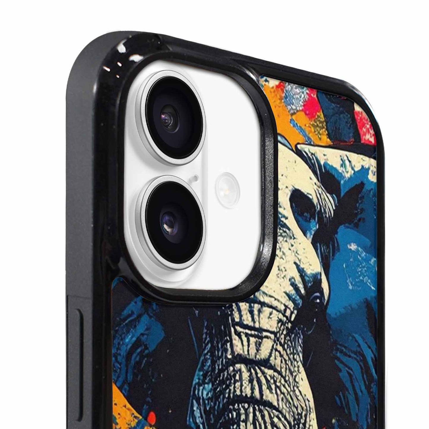 iPhone 17 Case — Bold Splatter Elephant Original Art, Custom Phone Case