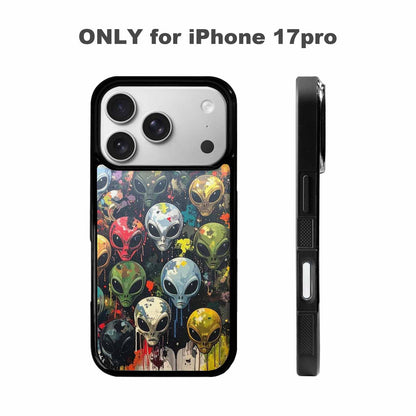 iPhone 17 Pro Case — Aliens Camo Aliens Pattern Hundreds Alien, Unique Phone Case Design