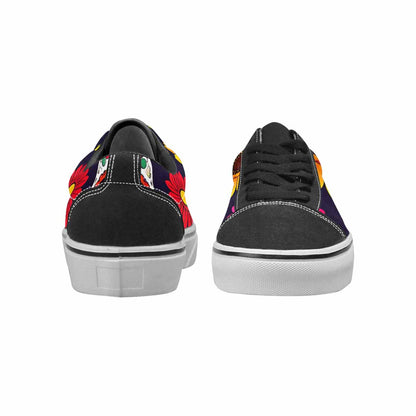 WOMEN'S Sunflowers And Skulls Canvas Lace-Up Dreamcore Shoes