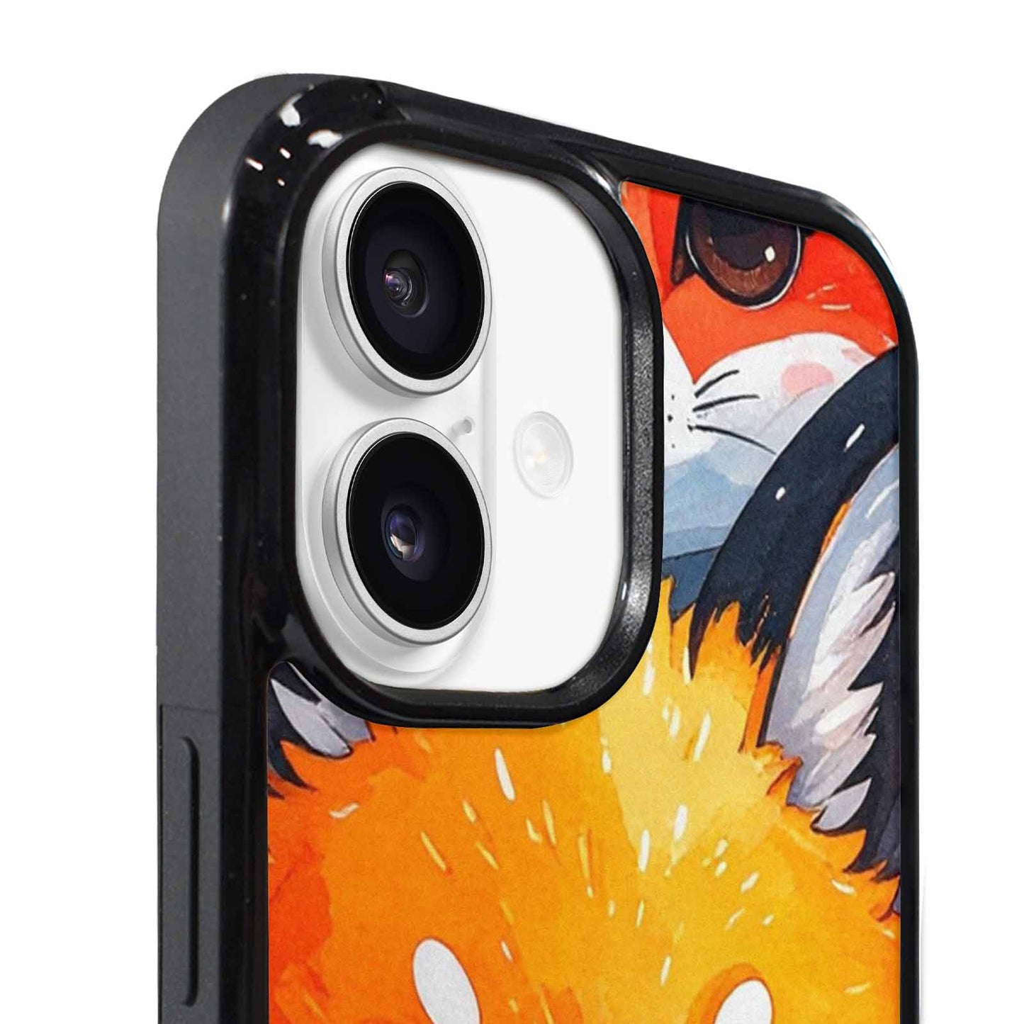iPhone 17 Case — Watercolor Kawaii Fox Watercolor Abstract, Custom Art Phone Cover