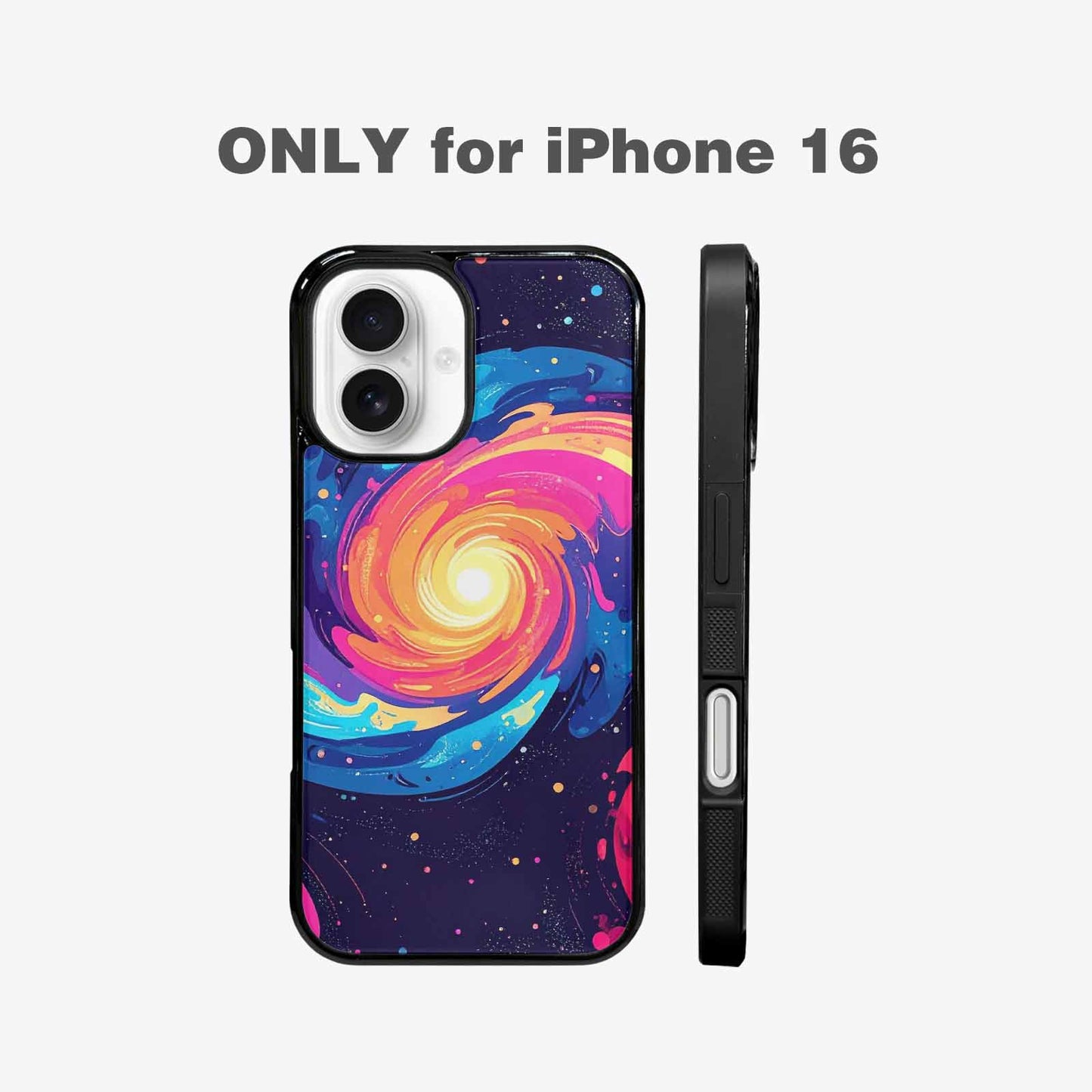iPhone 16 Case — Love Wins Galaxy Seamless Pattern Vibrant, Custom Designed Case Cover