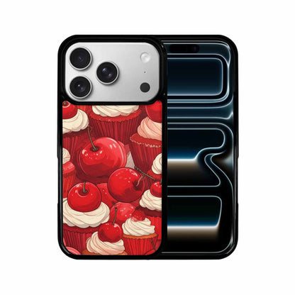 iPhone 17 Pro Case — Retro Cherry Cupcake Retro Vintage, Custom Print Case Cover