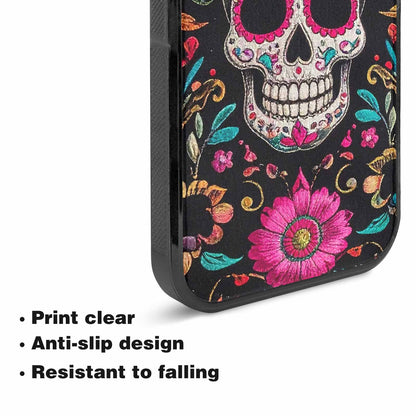 iPhone 15 Plus Case — Colorful Dia De Los Muertos Sugar, Personalized Phone Case