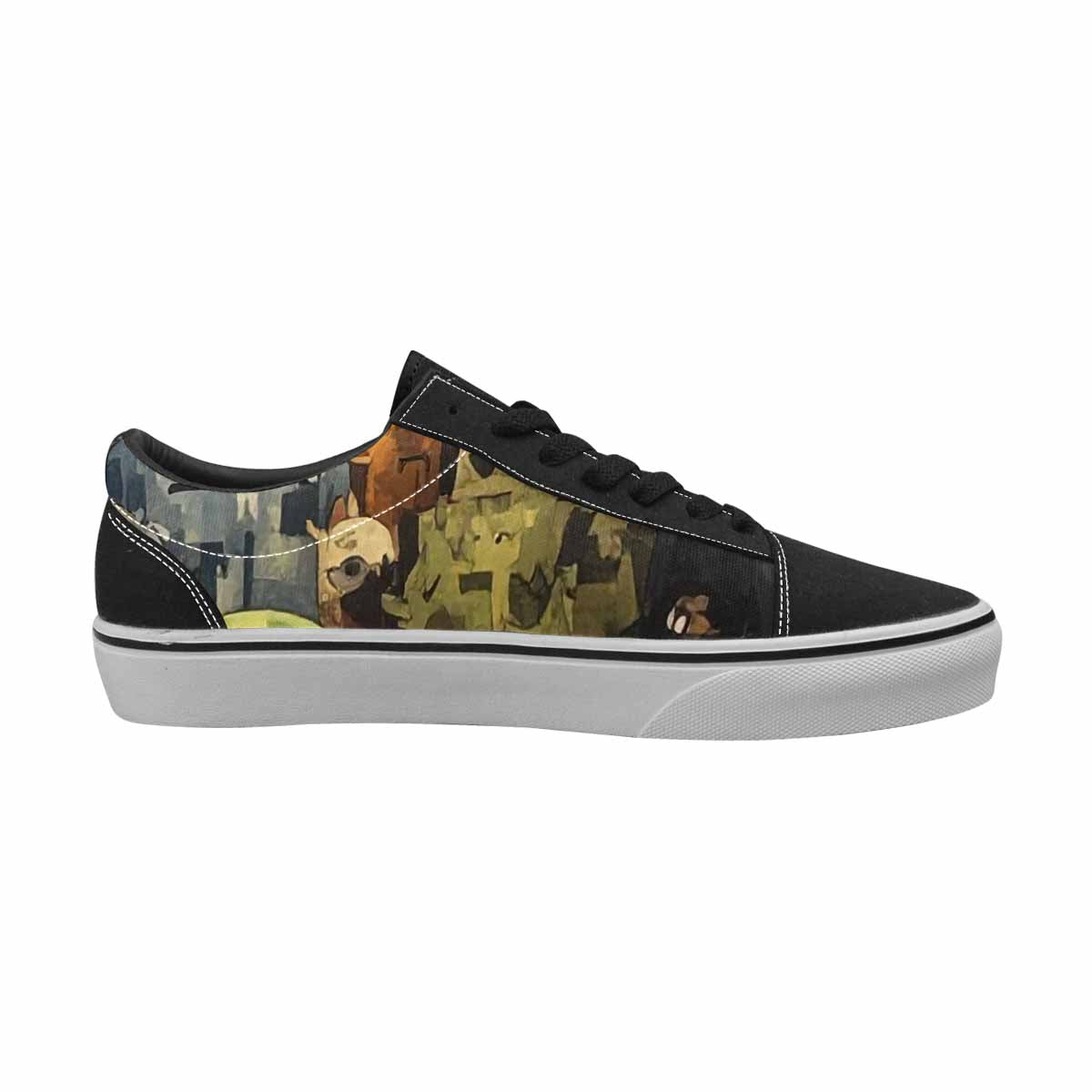 WOMEN'S Monsters  Camo Monsters Lace-Up Canvas Y2K Shoes