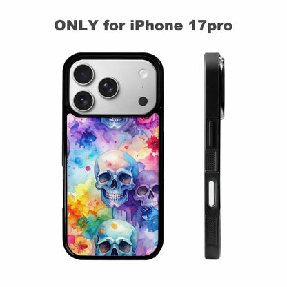 iPhone 17 Pro Case — Kulls Watercolor Skulls Small Skull Gothic, Original Design Phone Case