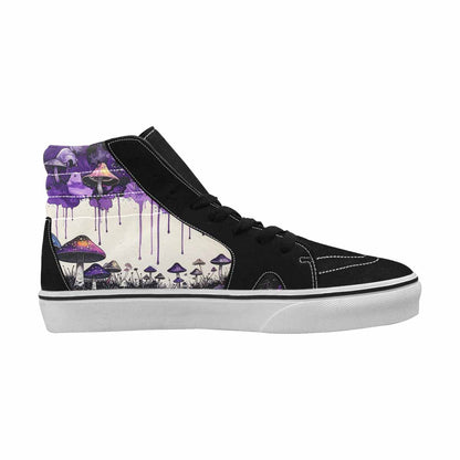 MEN'S Rainbow Drip Mushrooms High Top Canvas Dreamlike Custom Shoes