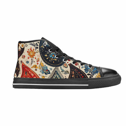 MEN'S Paisley Bandana High Top Canvas Aesthetic Shoes