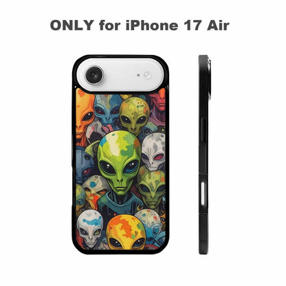 iPhone 17 Air Case — Aliens Camo Aliens Pattern Hundreds Alien, Unique Phone Case Design