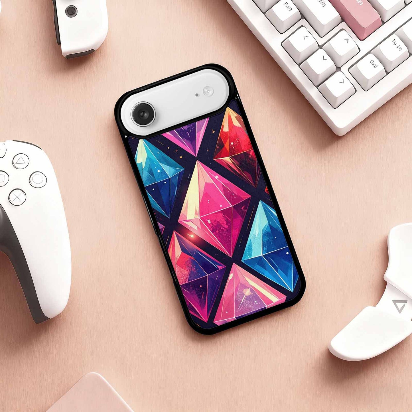 iPhone 17 Air Case — Vintage Summer Diamond Retro Vintage, Custom Print Case Cover