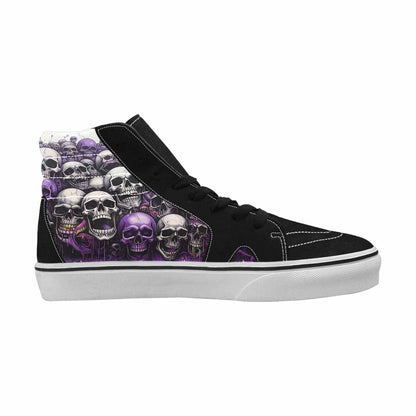 MEN'S Rainbow From Skull S High Top Canvas Kaleidoscope Sneakers
