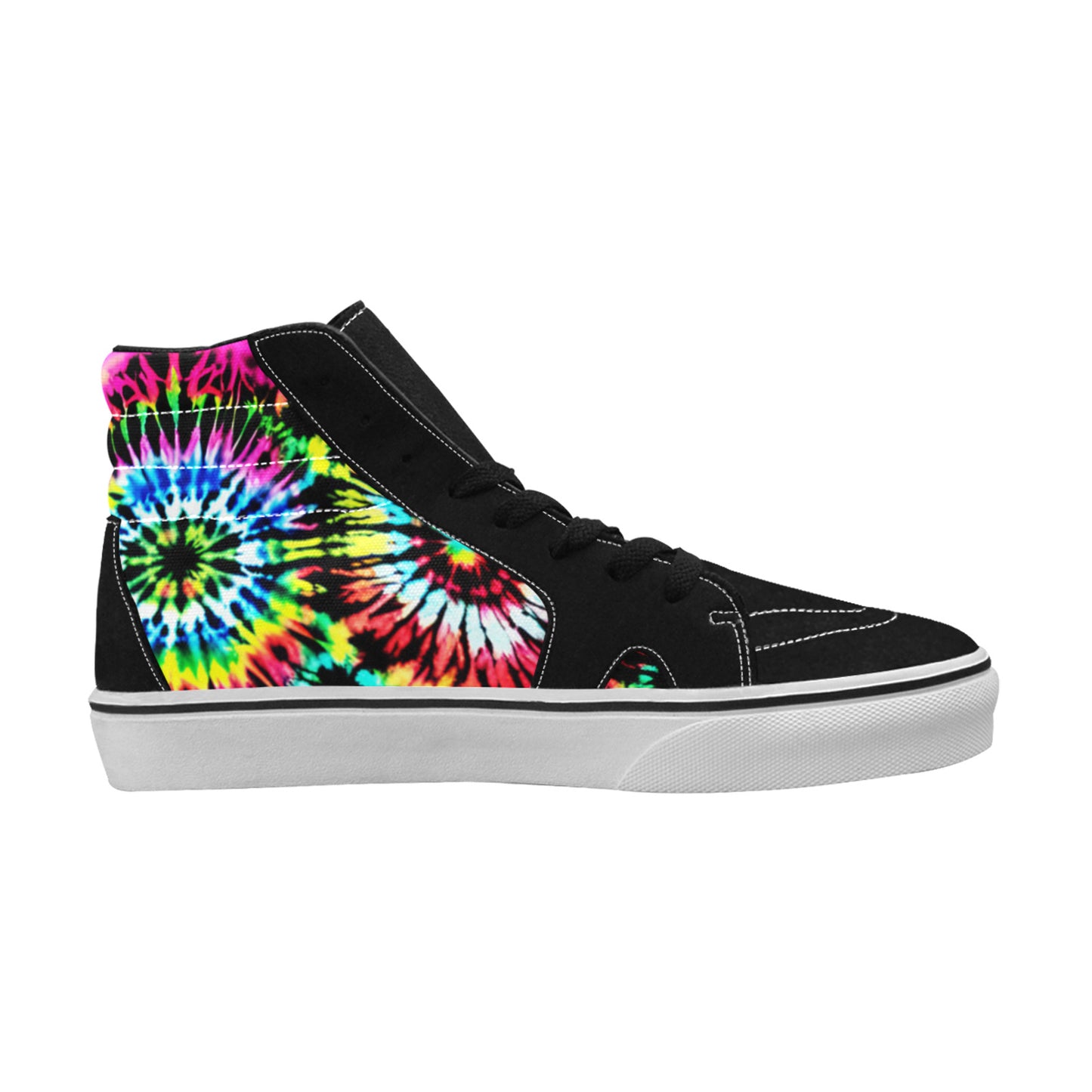 MEN'S Cc Tie Dye Art High Top Skateboarding Surreal Sneakers