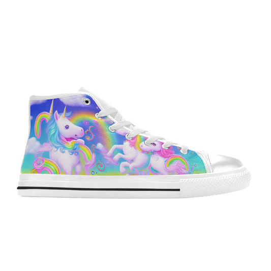 MEN'S Unicorns Art Men’S High Top Canvas Dreamcore Custom Sneakers