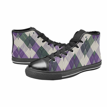 MEN'S Genderqueer Flag Color High Top Canvas Dreamcore Custom Shoes