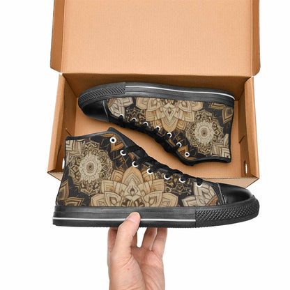 WOMEN'S Mandala High Top Canvas Aesthetic Custom Sneakers