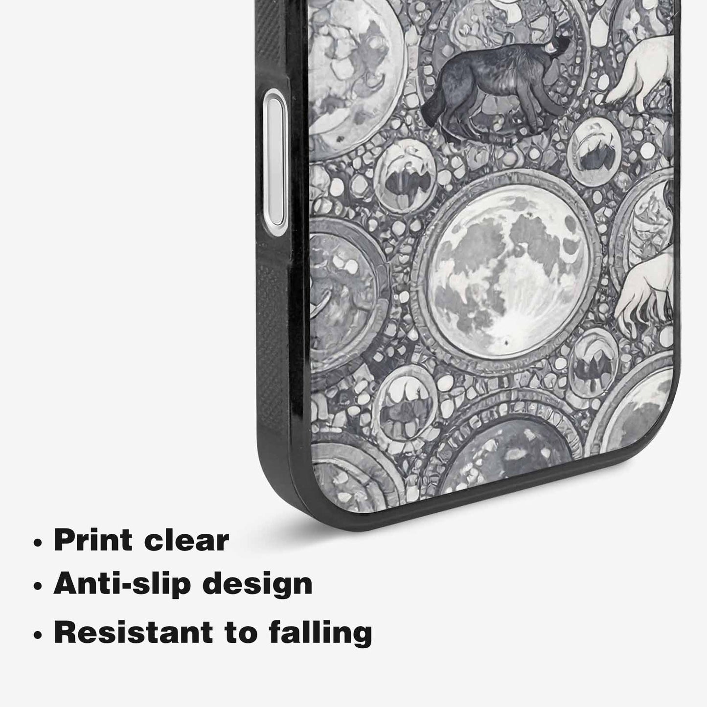 iPhone 16 Case — Wolves Everywhere Collage Overlap Small Wolf, Custom Phone Case
