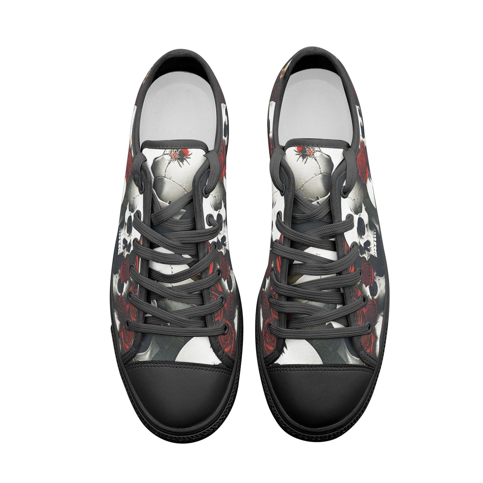 Cyberpunk Red Gold Custom Bold Art - Freaky Shoes | Custom Art Sneakers