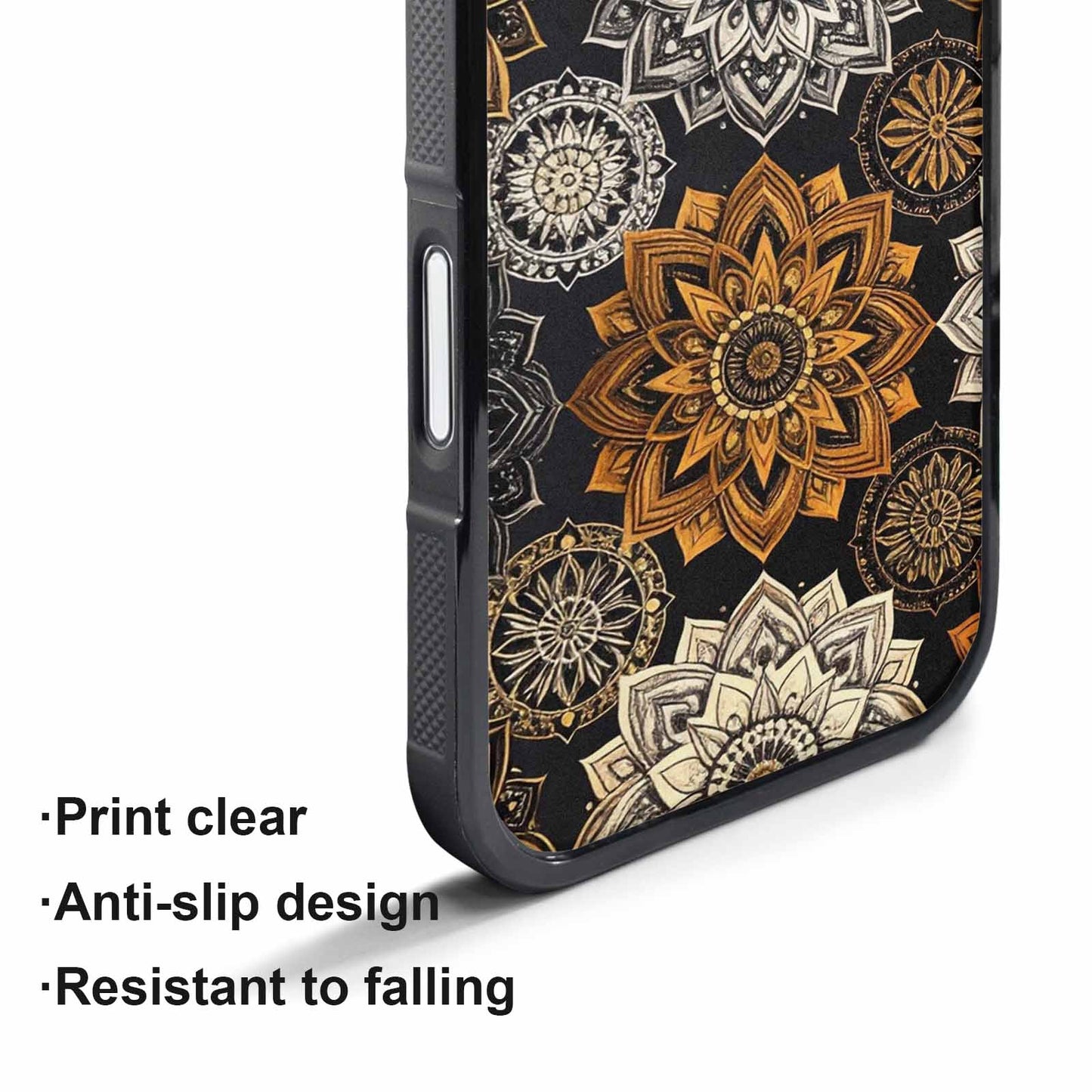 iPhone 17 Pro Max Case — Small Mandala Pattern, Randomly Floral, Custom Made Phone Cover